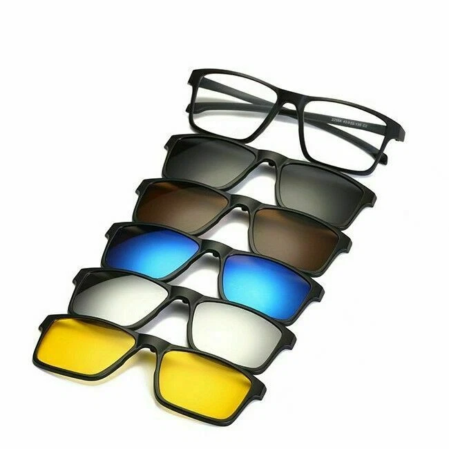 Men's eyeglass frames with magnetic sunglasses sales