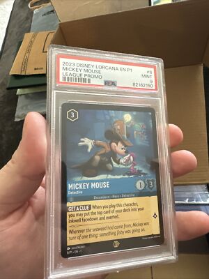 Disney Lorcana Mickey Mouse League Promo Graded PSA 9 Mint | eBay