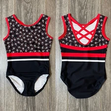 NEW Custom University of Georgia BullDogs UGA Strappy Back Gymnastics Leotard