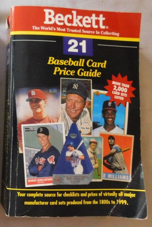 Beckett Baseball Card Price Guide 21 Softcover 1999 Hydroplast
