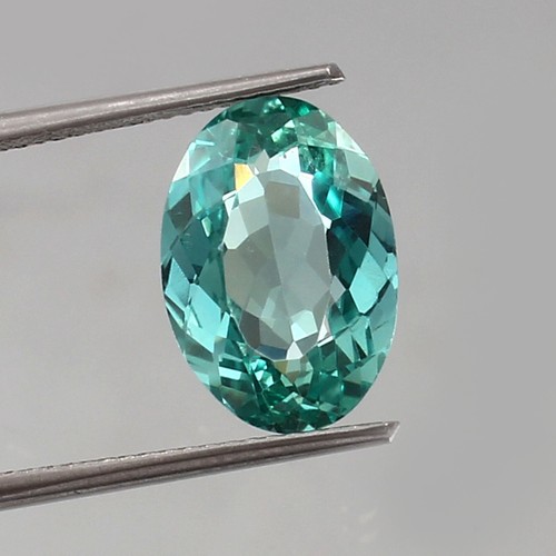 AAA Naturel Ceylan Vert Bleu Parti Saphir Asscher Coupe Desseré Gemme 8x8 MM