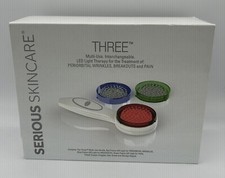Serious Skincare Three Multi-Use LED Light Therapy Wrinkles Acne Pain NIB New