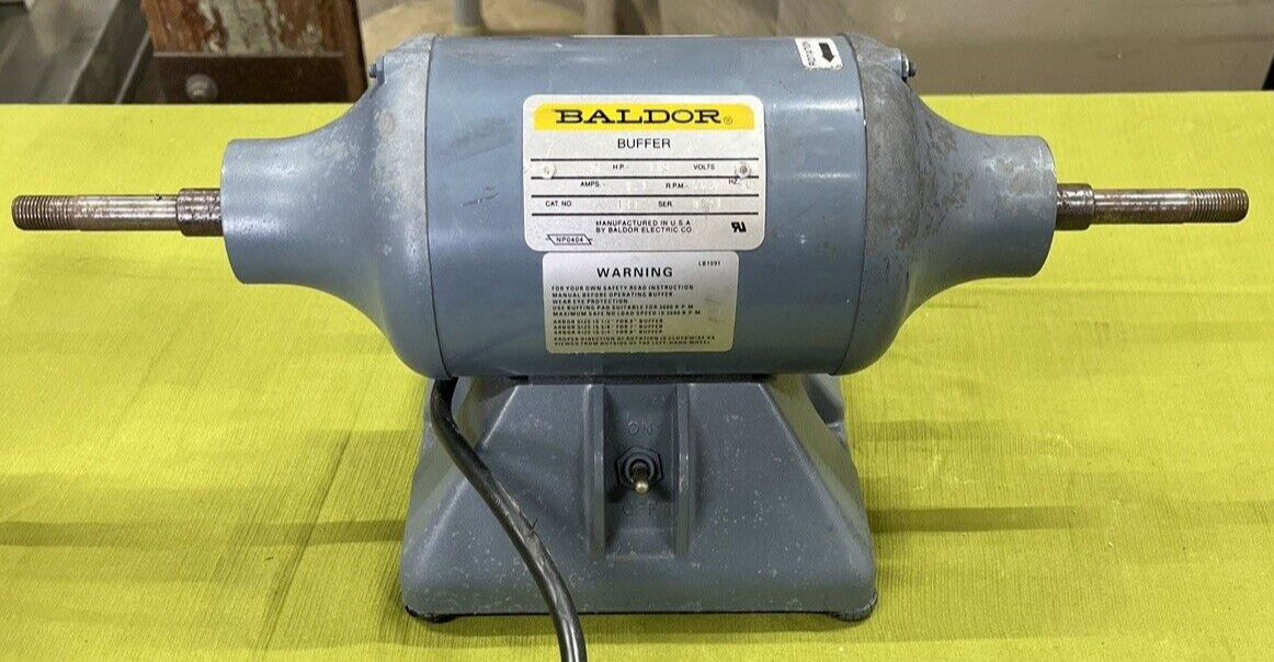 Baldor Buffer  Model 111, 0.33 HP,  115V,  3600 RPM