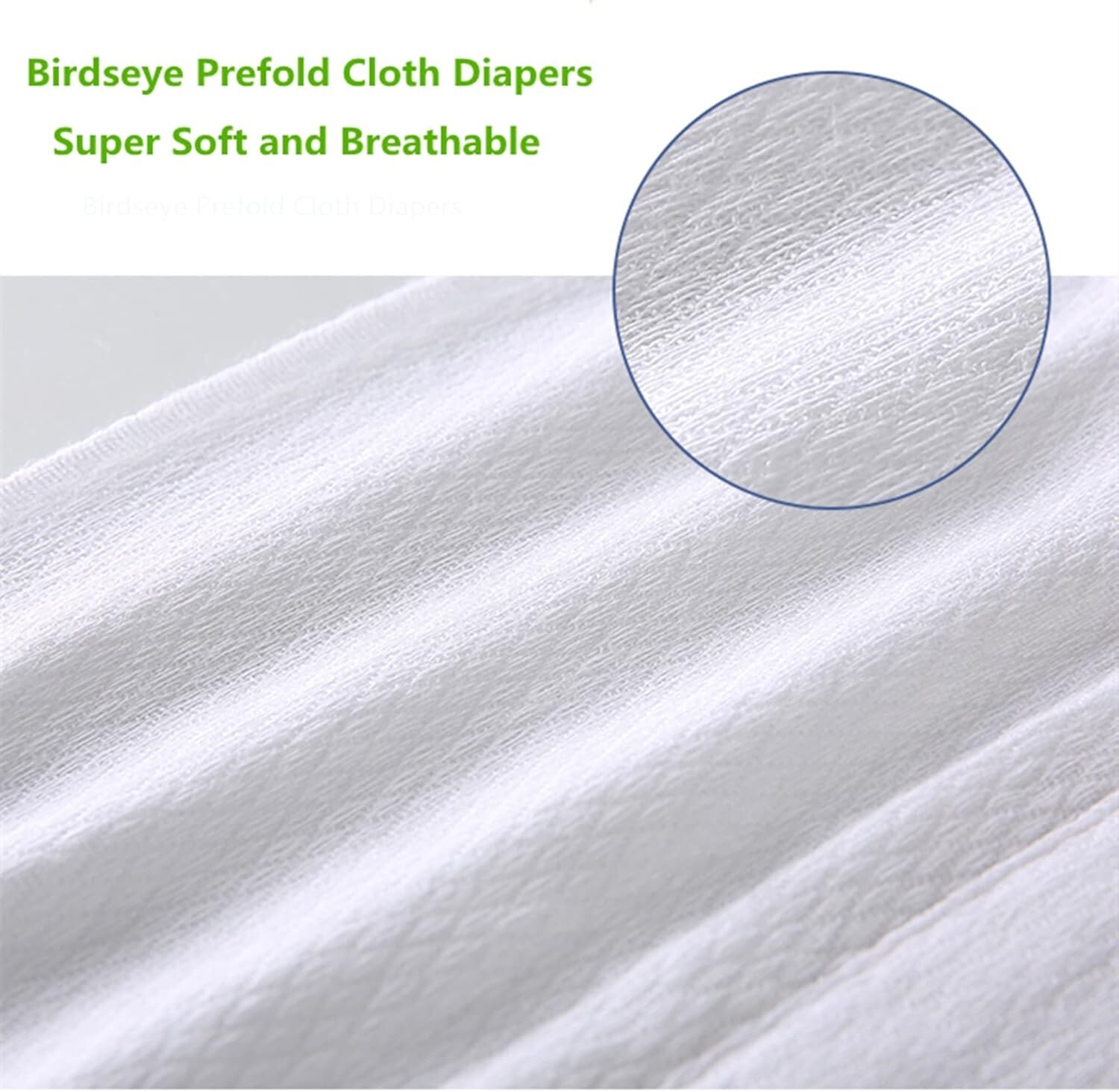 Multi-Use 3-Ply Cotton Prefold Diapers - Perfect for Babies to Toddlers, 12 Pack