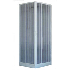 Box Cabine De Douche Deux Portes En PVC Blanc Fermeture 90° Cm 90 X 90 H 190 175