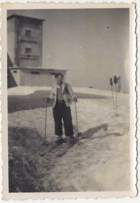 Fotografie Bastler Ski Schnee- snapshot PL10L2-31 Vintage