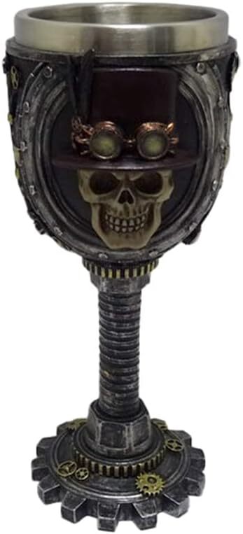 Декоративный кубок с черепом в стиле стимпанк Puckator SK372