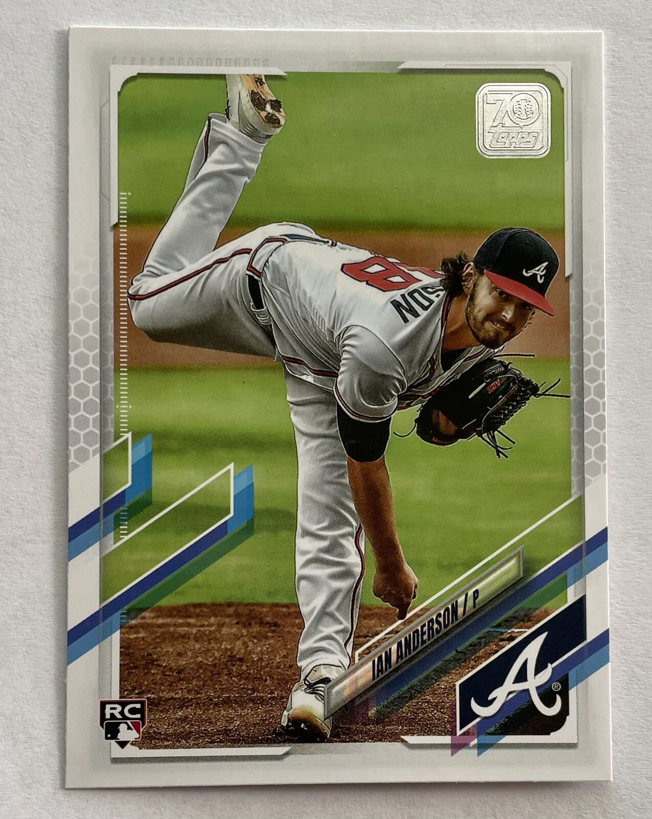 2021 Topps Series 1 Ian Anderson SP Rookie Image Photo Variation Braves RC #239