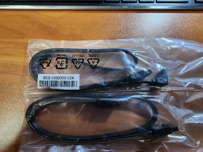 2x Sata Cables - One Straight and One 90 Degree (one end)
