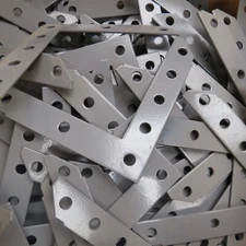 24 ea. 5” x 5” Flat Steel “L” Bracket Shelf Corner Right Angle Braces Inca Penco