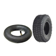 9"x3-1/2" (9x3.50-4) Scooter Tire With Angled Valve Tube
