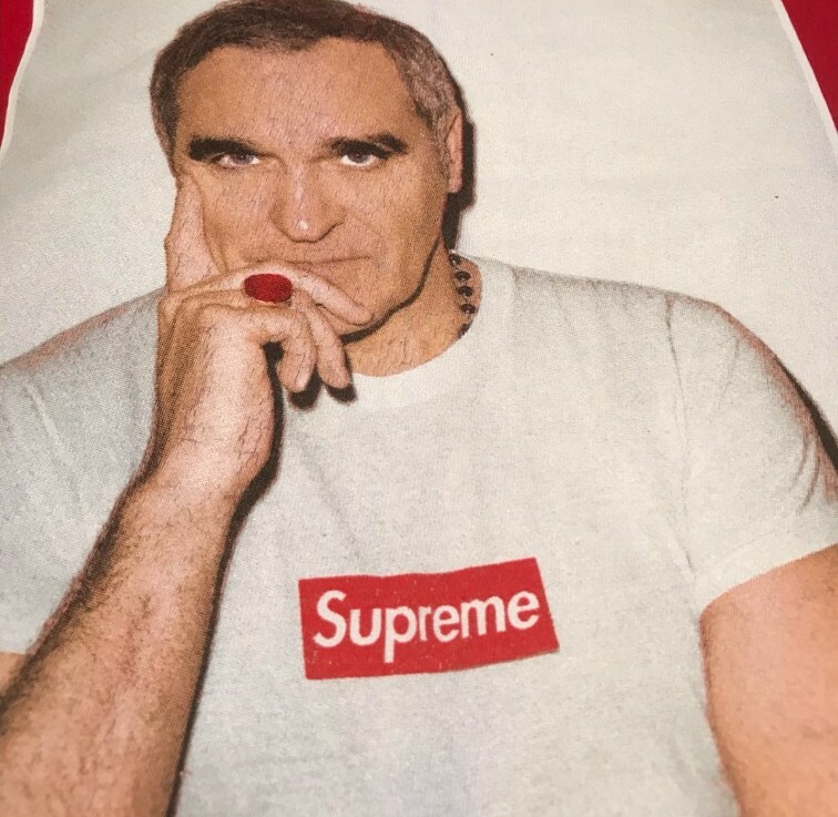SS16 Supreme x Morrissey Photo Tee size L large red T-shirt