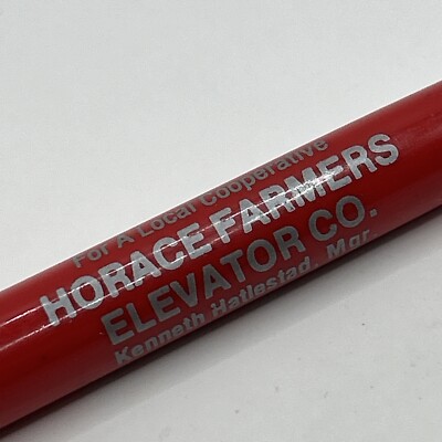 VTG Ballpoint Pen Horace Farmers Elevator Co. Kenneth Hatlestad Horace ND