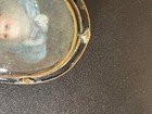 miniature portrait brooch depicting a royal lady in a blue dress Vintage victori — photo 9