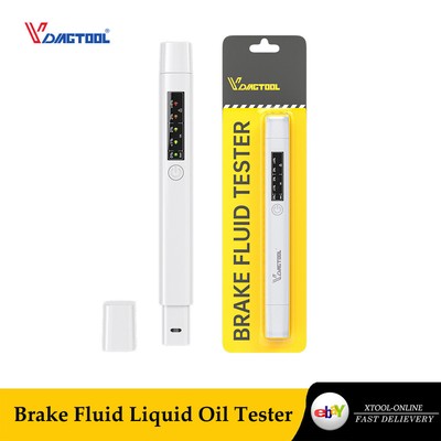 Auto Brake Fluid Liquid Tester Accurate 5 Led Oil Check Moisture Diagnostic Pen