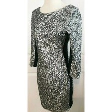 Formal Dress Sexy Sequins Sheath Bodycon Silver Glitter Black Sexy Cocktail  6