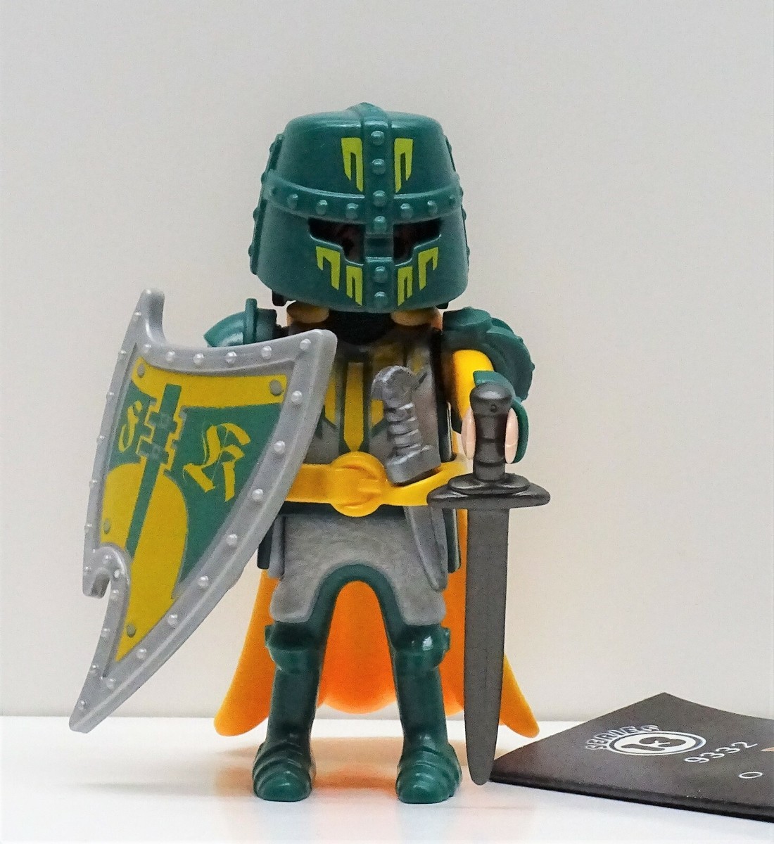 Playmobil Chevalier Vert N°2 – Château Médieval – Personnage Vintage – Occasion Bon état