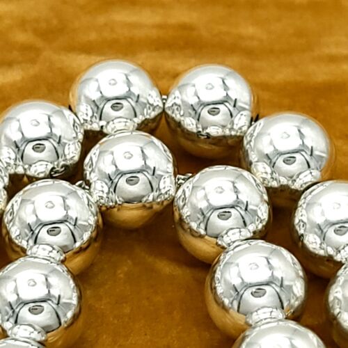 Tiffany & Co. 10"mm Sterling Silver Hardwear Ball Beaded 7.5" Inch Bracelet - Picture 4 of 5