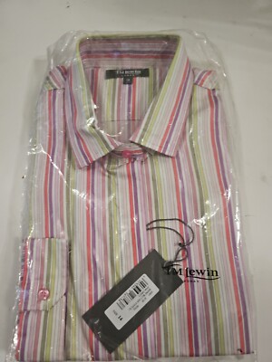 T.M. Lewin Womens Pink Striped Shirt UK Size 14