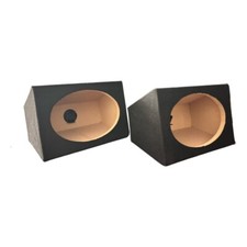 6x9 Angle Wedge Sealed Speaker Box Enclosure Pair Black 6.9