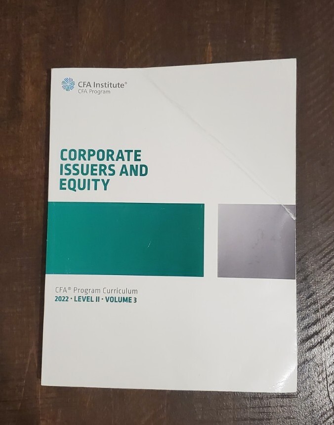CFA Institute CFA Program Curriculum Level II Volumes 3 - Corporate issuers an..-image