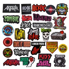Rock Musik Band Stickerei Aufnäher Patch Aufbügler Abzeichen Abzeichen Bügelbild