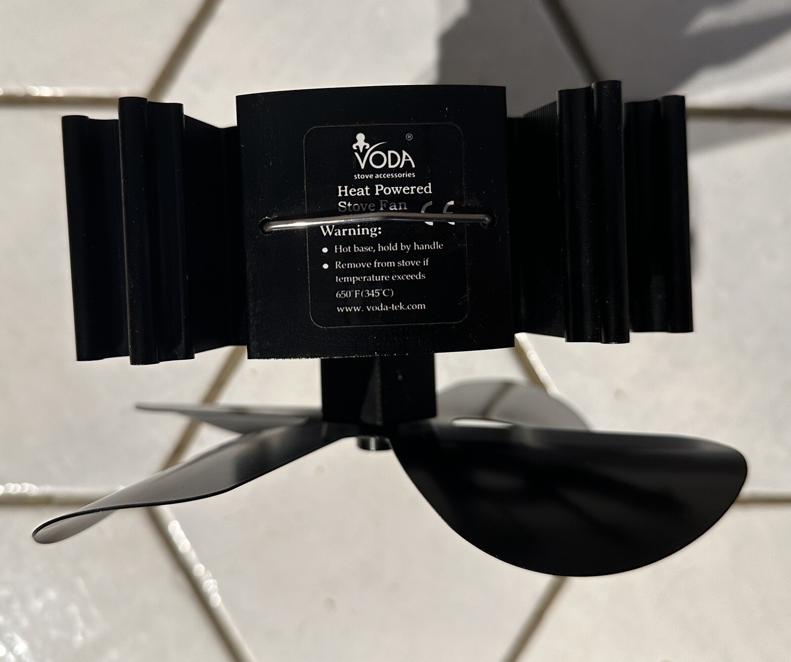 VODA 4 Blade Heat Powered Wood Stove Fan eBay