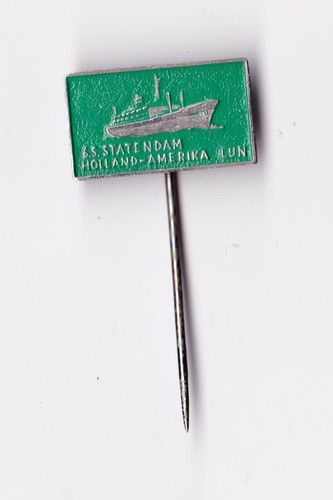 Vintage metal & plastic HOLLAND AMERICA LINE HAL pin badge 1960s NASM Amerika - Picture 10 of 37