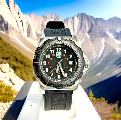 Luminox Green Shield Manta Ray Steel X2.2132 Stainless Case Rubber Dive Strap