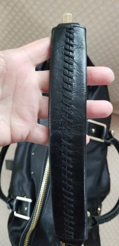 Botkier Sasha средний вещевой Hobo черная кожа/атлас полностью с подкладкой б/у в отличном состоянии - Изображение 3 из 4