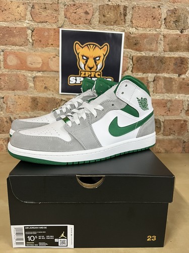 Nike Air Jordan 1 Mid White Pine Green 