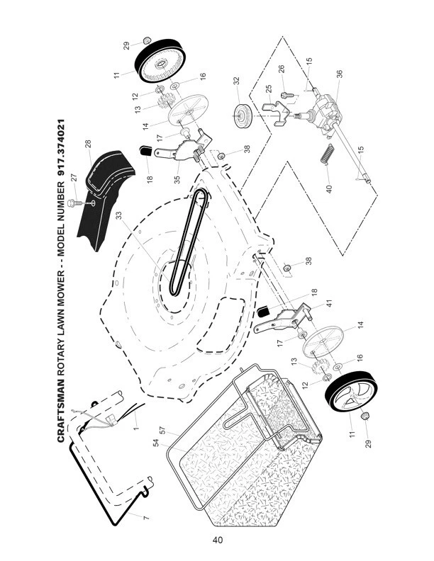 Owner s Manual Sears Craftsman 650 Series Lawn Mower 22 Mower Model 917.374021