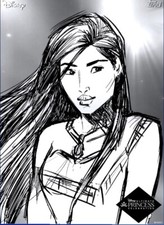 [DIGITAL CARD] Topps Disney - Pocahontas - Royal Visions 22 S1 Black White