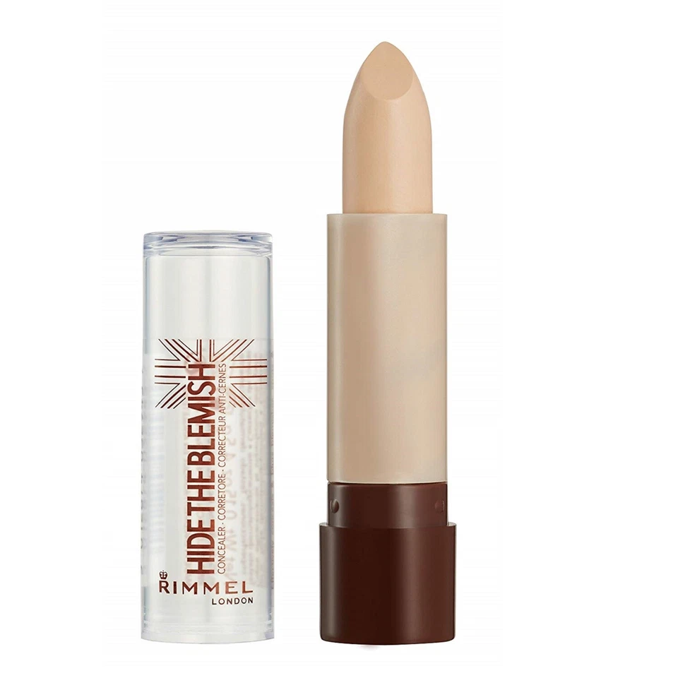 Pack de (6) Nuevo Corrector Rimmel Hide The Blemish (con tapa transparente) Beige Dorado Foto 3 de 4