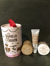 BATH AND BODY WORKS Vanilla 3 Piece Lip Routine, Lip Gloss, Lip Scrub, Lip Mask
