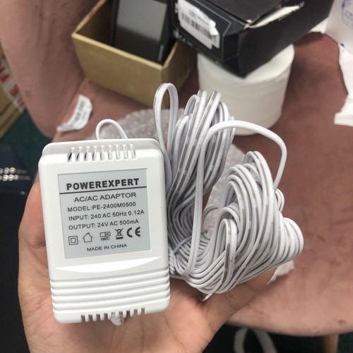 Umelee Doorbell Transformer, 24V 500mA Power Supply with 8m/26ft Long Cable, Com