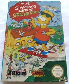 the simpsons bart vs the space mutants version originale nintendo nes en boite