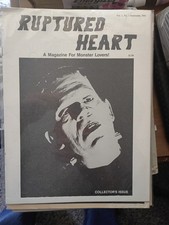 Ruptured Heart #1 1985 - Rare Fanzine Frankenstein Cover