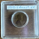 1909-S Lincoln Wheat Cent San Francisco VF Bronze Cent