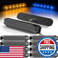 PSEQT 4.7'' Dual Color Trailer Marker LED Lights Strip Dual Function Side Cleara