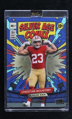 2026 Wild Card Just the Hits Blue Laterum Foil 1/1 Christian McCaffrey 1ar2