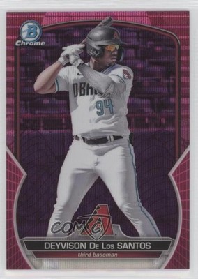 2023 Bowman Chrome Fuchsia & Pink Vapor Refractor Deyvison De Los Santos 0y2q