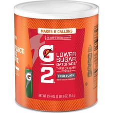 Gatorade Thirst Quencher Powder, G2 Fruit Punch, 19.4 Ounce, pack of 3