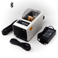 Zebra ZD411 Direct Thermal Barcode Label Receipt Printer USB Bluetooth WHITE