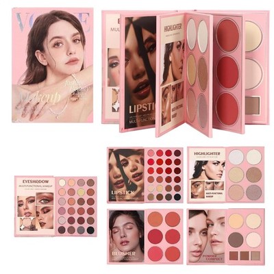 5-lagige Make-up-Palette im Book-Style. Multifunktionales Beauty-Book-Make-up-Pa