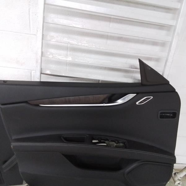 2017 MASERATI GHIBLI Driver Left Side Front Door Trim Panel Black TRIM NA OEM 