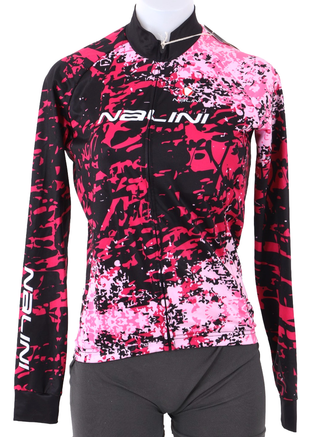 Nalini Agliana Women Full Zip Long Sleeve Cycling Jersey MEDIUM PINK Road Bike 15790₽