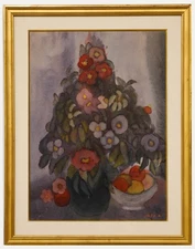 Yablonski - 20th Century Watercolour, Summer Still Life