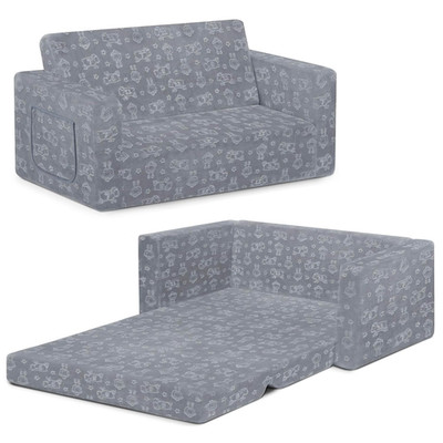 Serta Perfect Sleeper Extra Wide Convertible Sofa to Lounger - Comfy 2-in-1 Flip