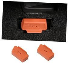 Temmis 2Pcs OBD Port Lid, Vehicle OBD Port Waterproof and Dustproof Orange